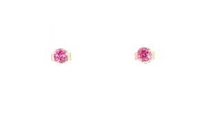 40 ct. t.w. Pink Topaz Stud Earrings in 14kt Yellow Gold