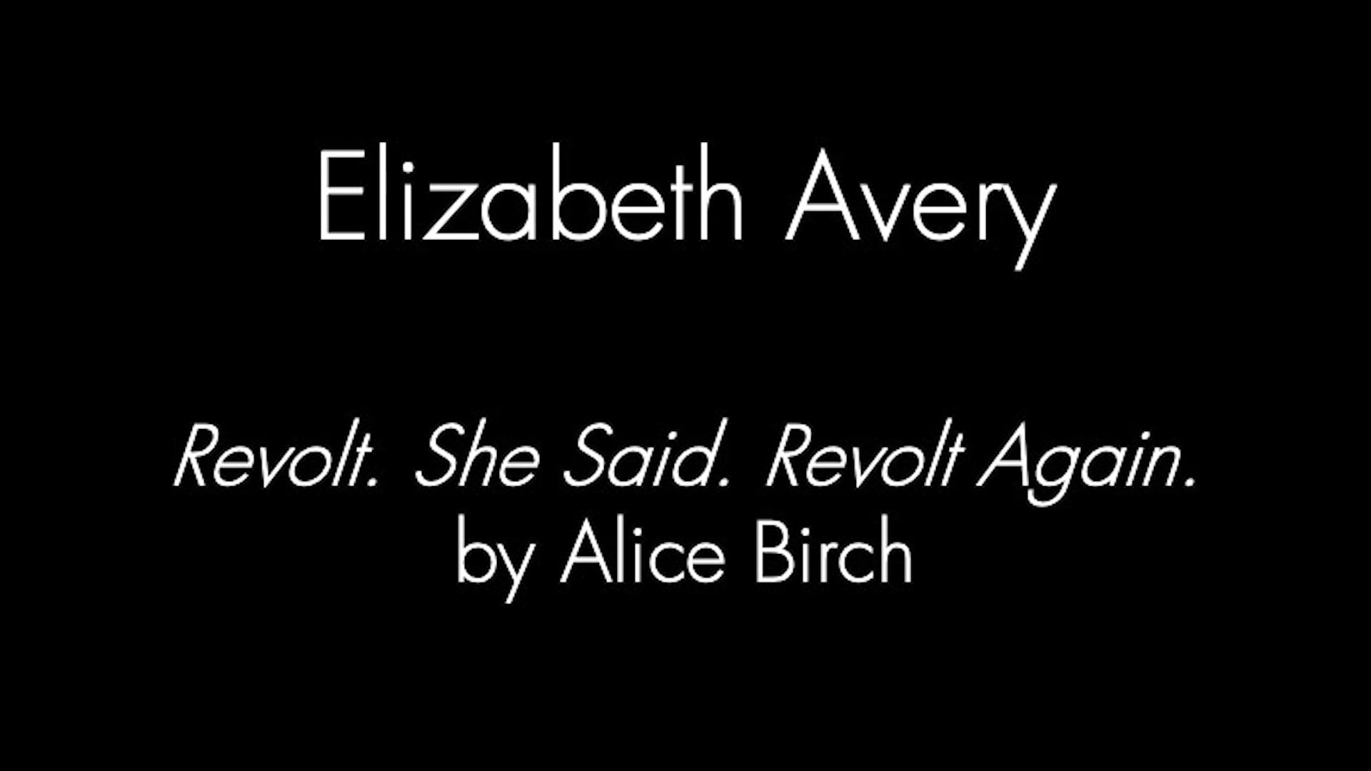 Elizabeth Monologue