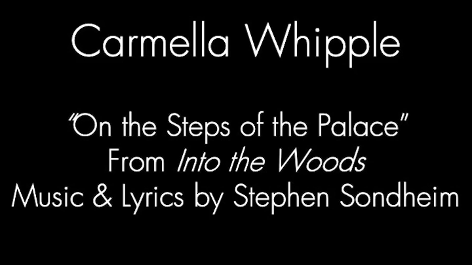 Carmella Whipple Song