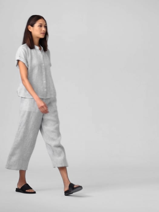 Striped Linen Harem Pants - ALLSEAMS