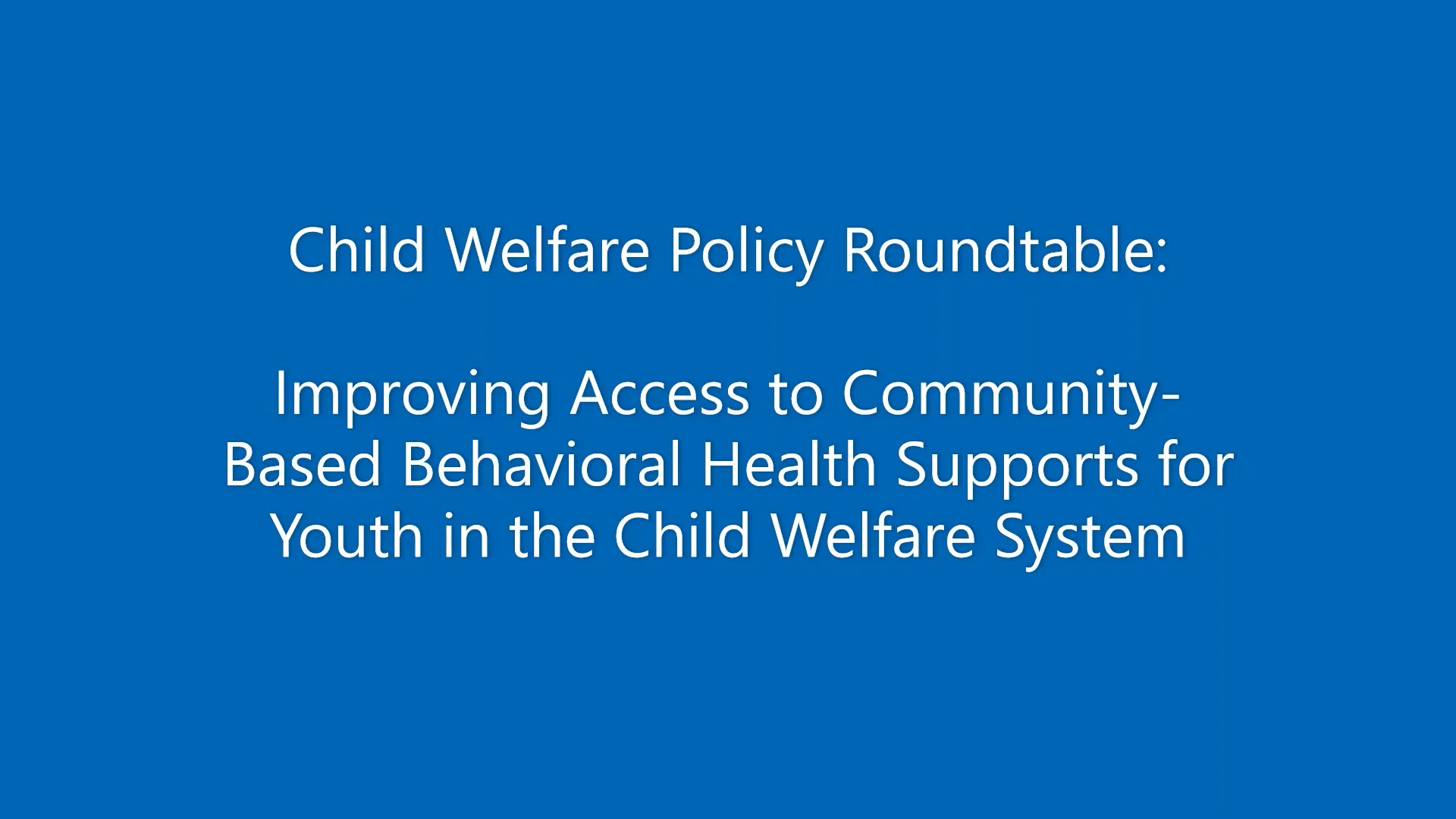 What Is Child Welfare Policy