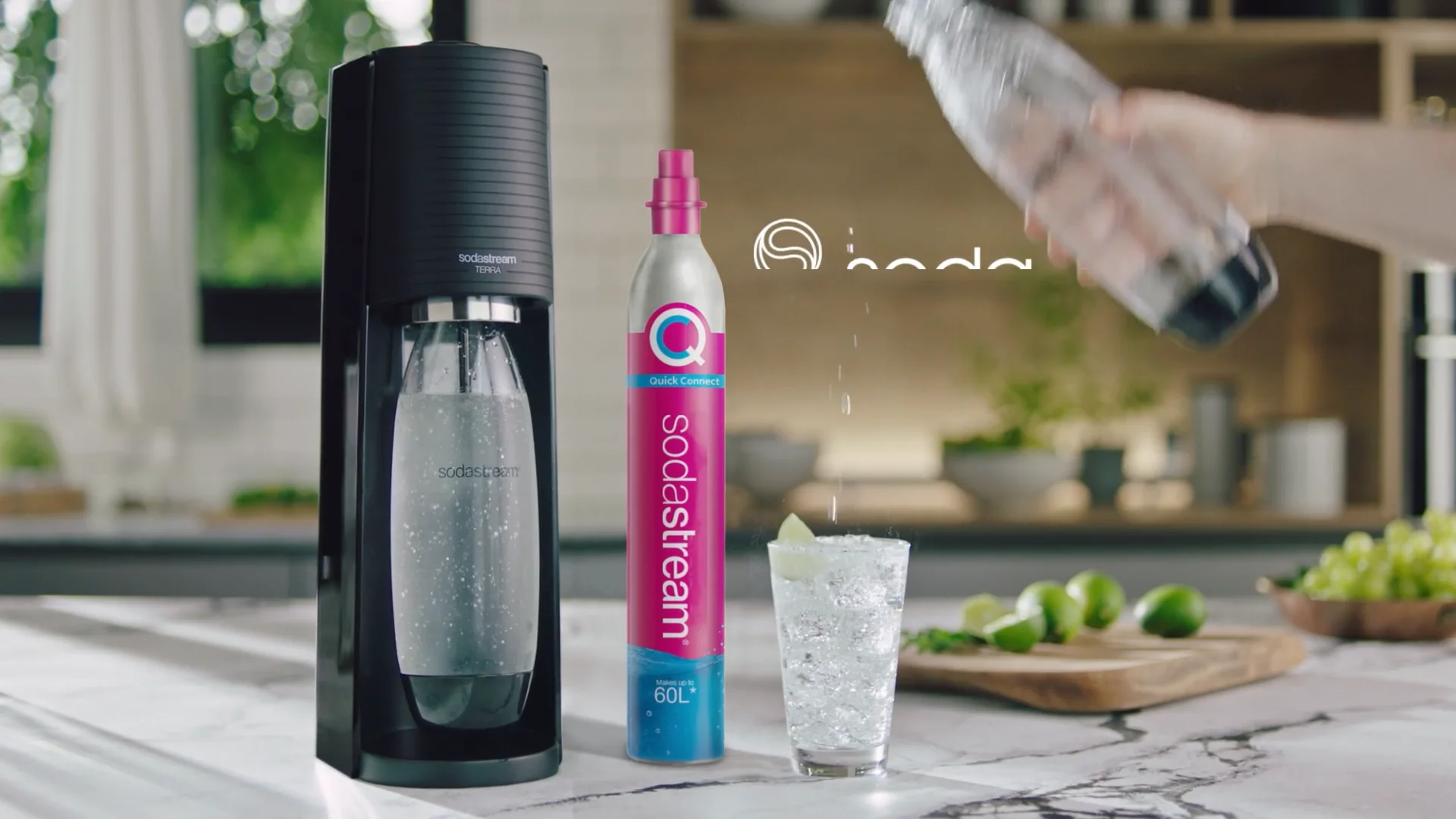 SodaStream Terra Sparkling Water Maker + (Quick Connect cqc SodaStream Terra Sparkling Water Maker + (Quick Connect cqc