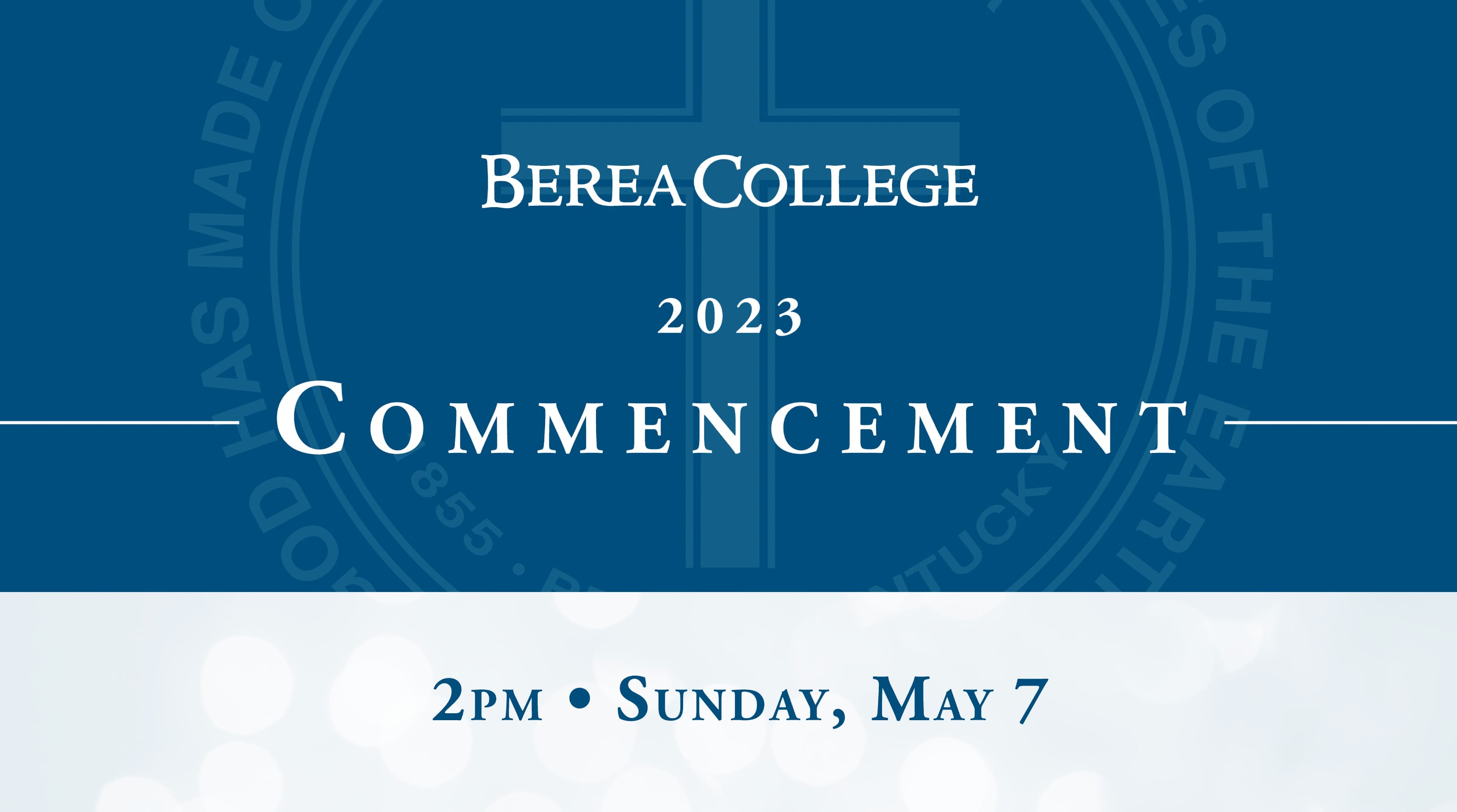 Berea College Commencement 2023 on Vimeo