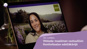 Weleda: maailman vastuullisin ihonhoitoalan edelläkävijä –  Ida Carrol – Weledan pohjoismaiden markkinointijohtaja