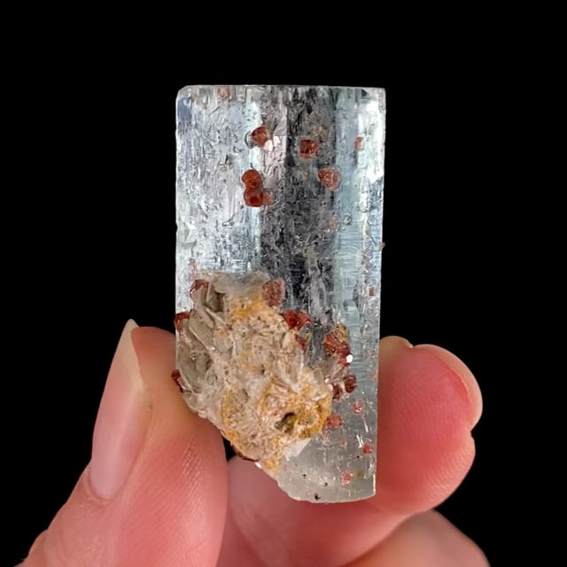 Beryl var: Aquamarine with Spessartine