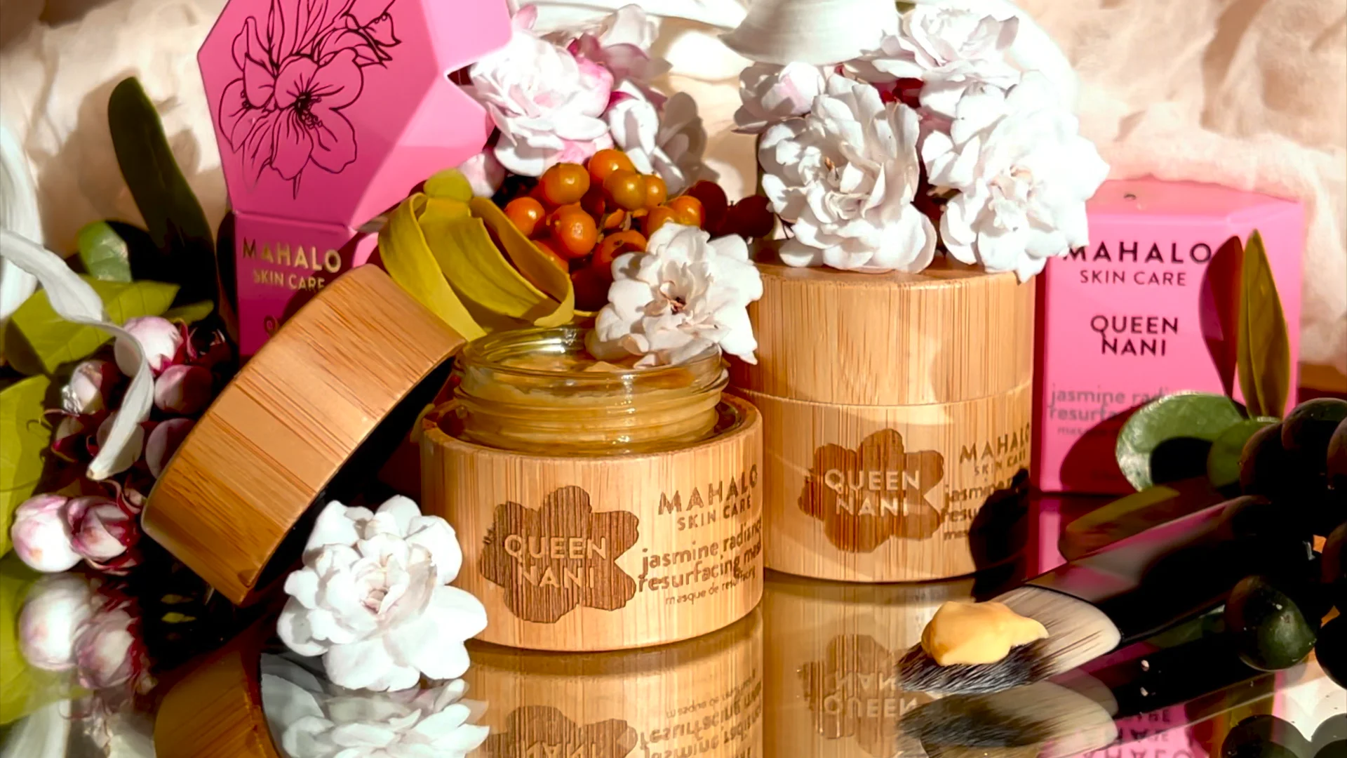 The Q. NANI jasmine radiance resurfacing mask | MAHALO Skin Care