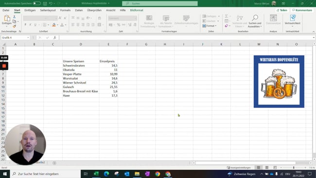 2.3 Tabellen erweitern, Summen bilden, mit Formeln rechnen