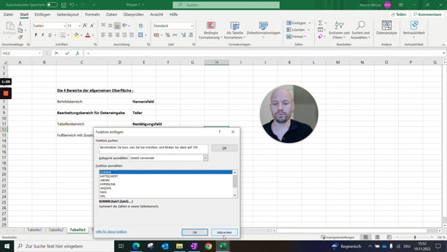 1.2 Die vier Bereiche der allgemeinen Oberfläche