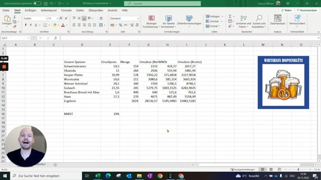 3.1 Formatierung in manuellen Arbeitsschritten