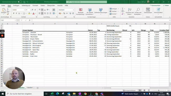 5.7 Text in Zellen zusammen aggregieren (=G5&" "&I5)