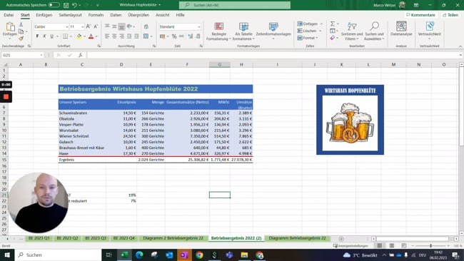 8.6 Datenreihen der Primär- und Sekundärachse zuweisen