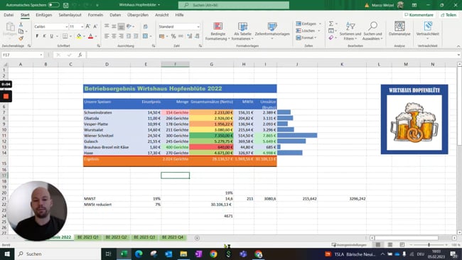 8.1 Diagramme einfügen