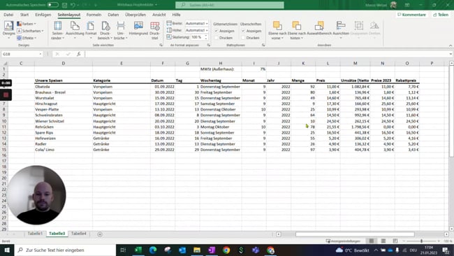 6.3 Tabellenblätter Verschieben, ein- und ausblenden, kopieren und löschen