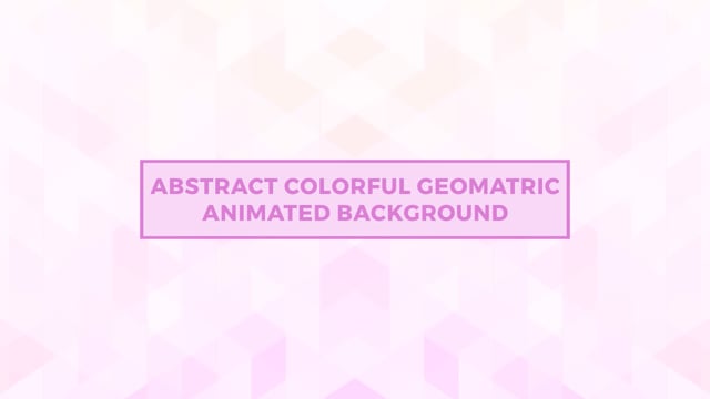 Abstract Colorful Geomatric Animated Background