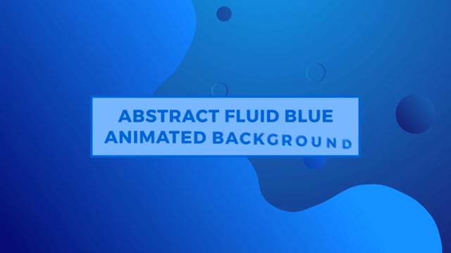 Abstract Fluid Blue Animated Background