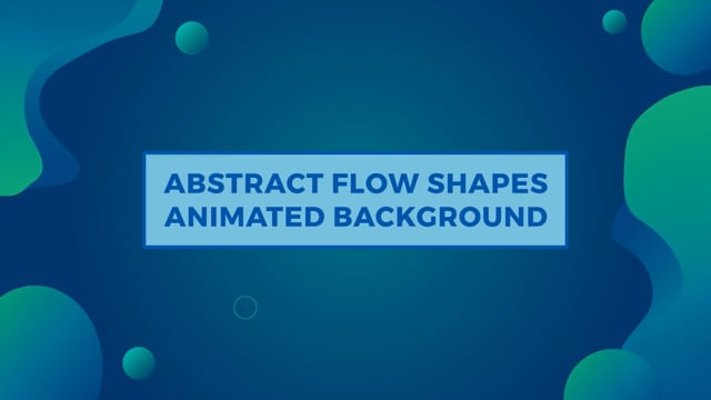 Abstract Flow Shapes Animated Background
