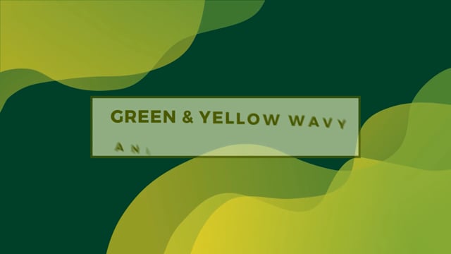 Green & Yellow Wavy Animated Background
