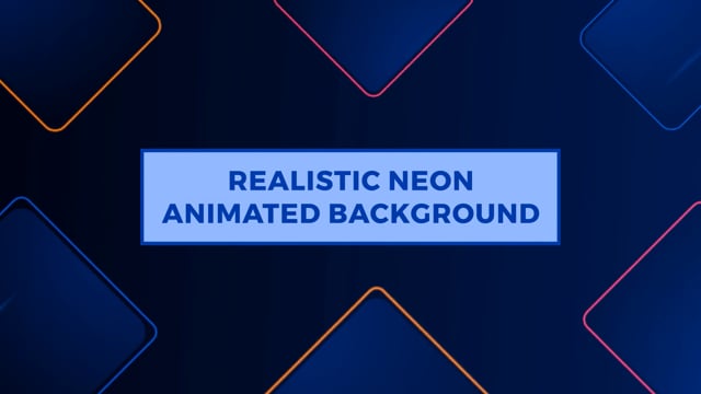 Realistic Neon Animated Background