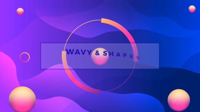 Wavy & Shapes Animated Background