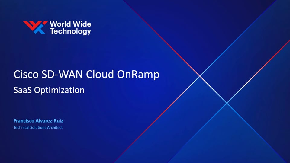 Cisco SD-WAN Cloud OnRamp - SaaS