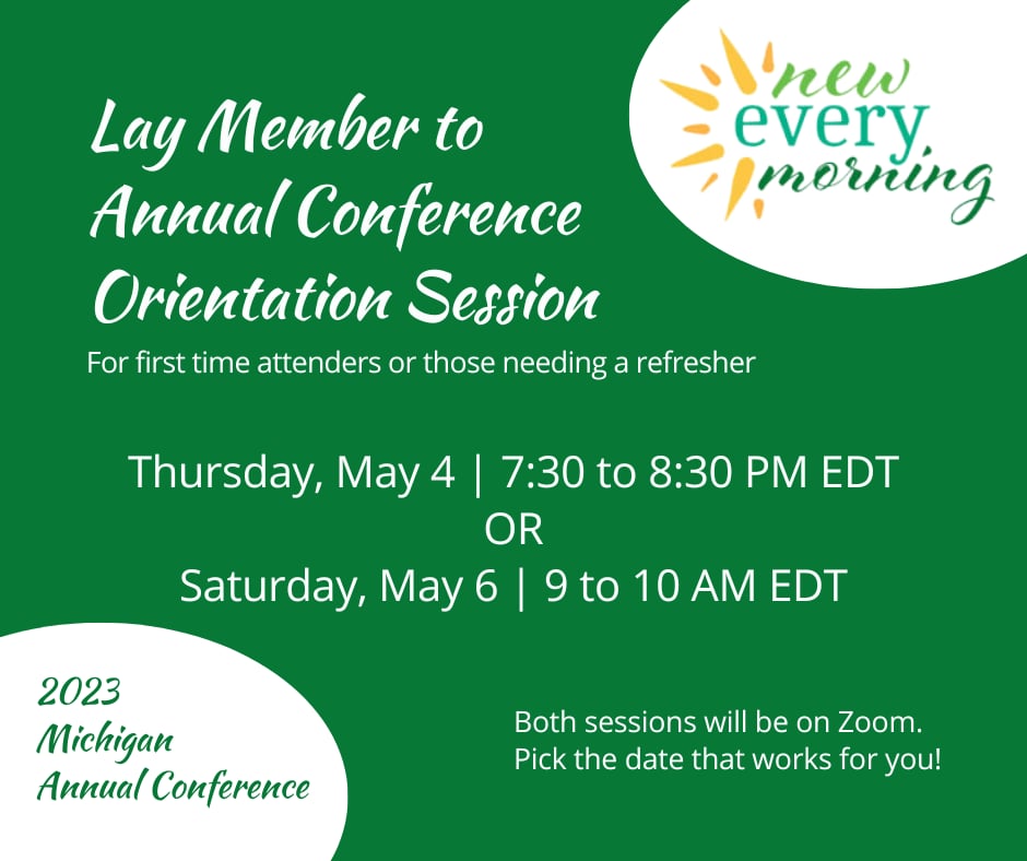 Annual Conference 2023 Lay Member Orientation May 6 on Vimeo