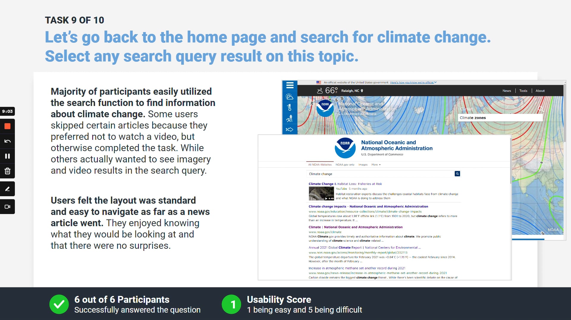 NOAA Usability Testing Presentation - Google Slides - Google Chrome - 8 ...