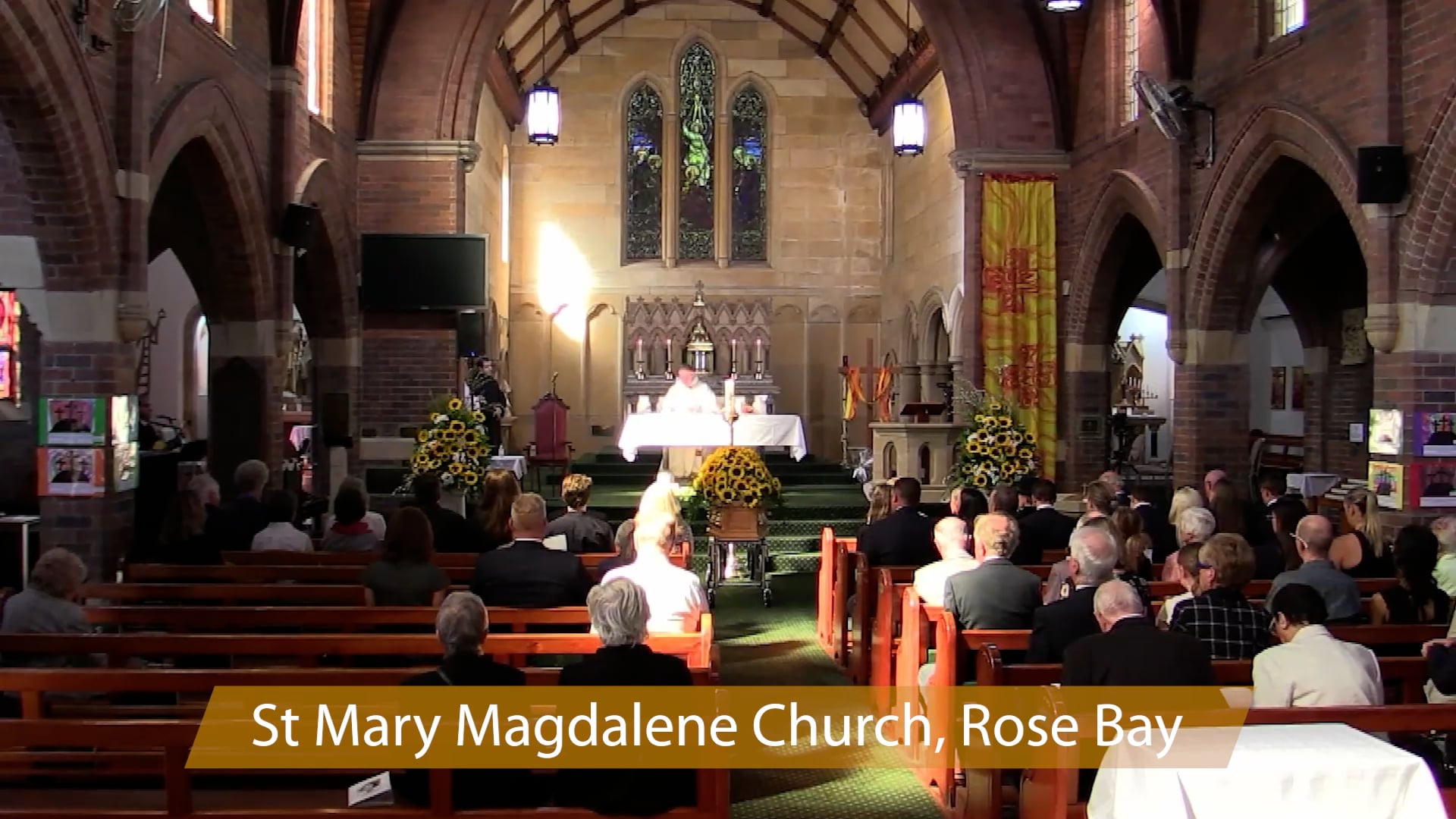 Funeral live stream at St Mary Magdalene, Rose Bay