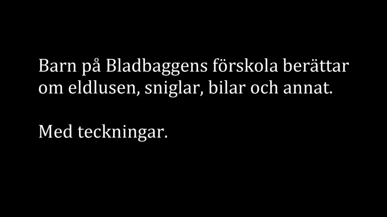 Barn på Bladbaggens förskola berättar med teckningar on Vimeo