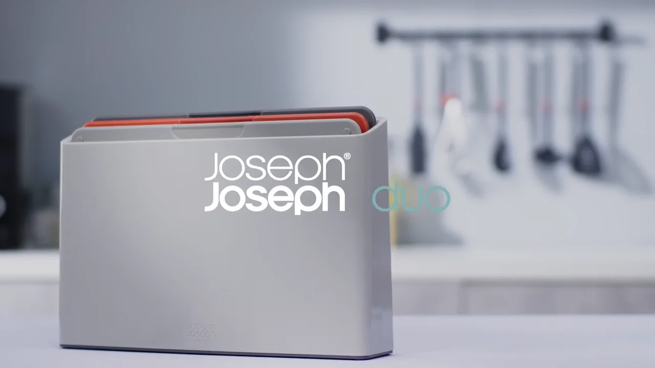 Joseph Joseph Duo 3-Piece Cutting Board Set with Case