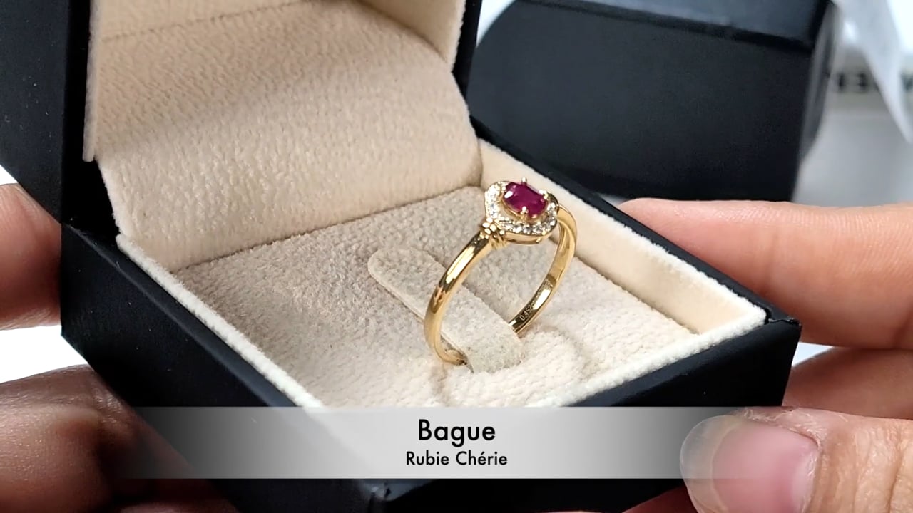 Anello Rubie Chérie - Oro Giallo, Diamanti & Rubino | Gemperles