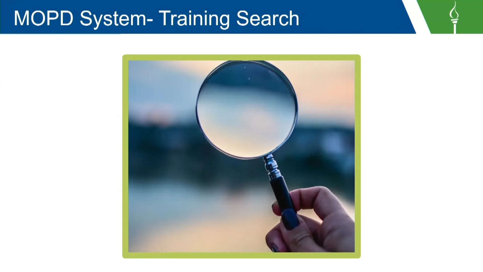 3. MO PD Training Search