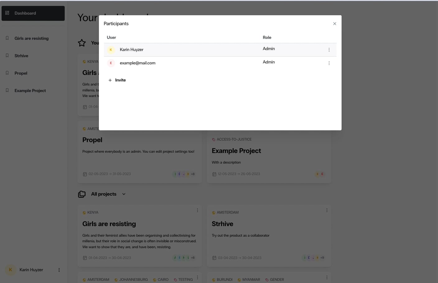 remove user on Vimeo