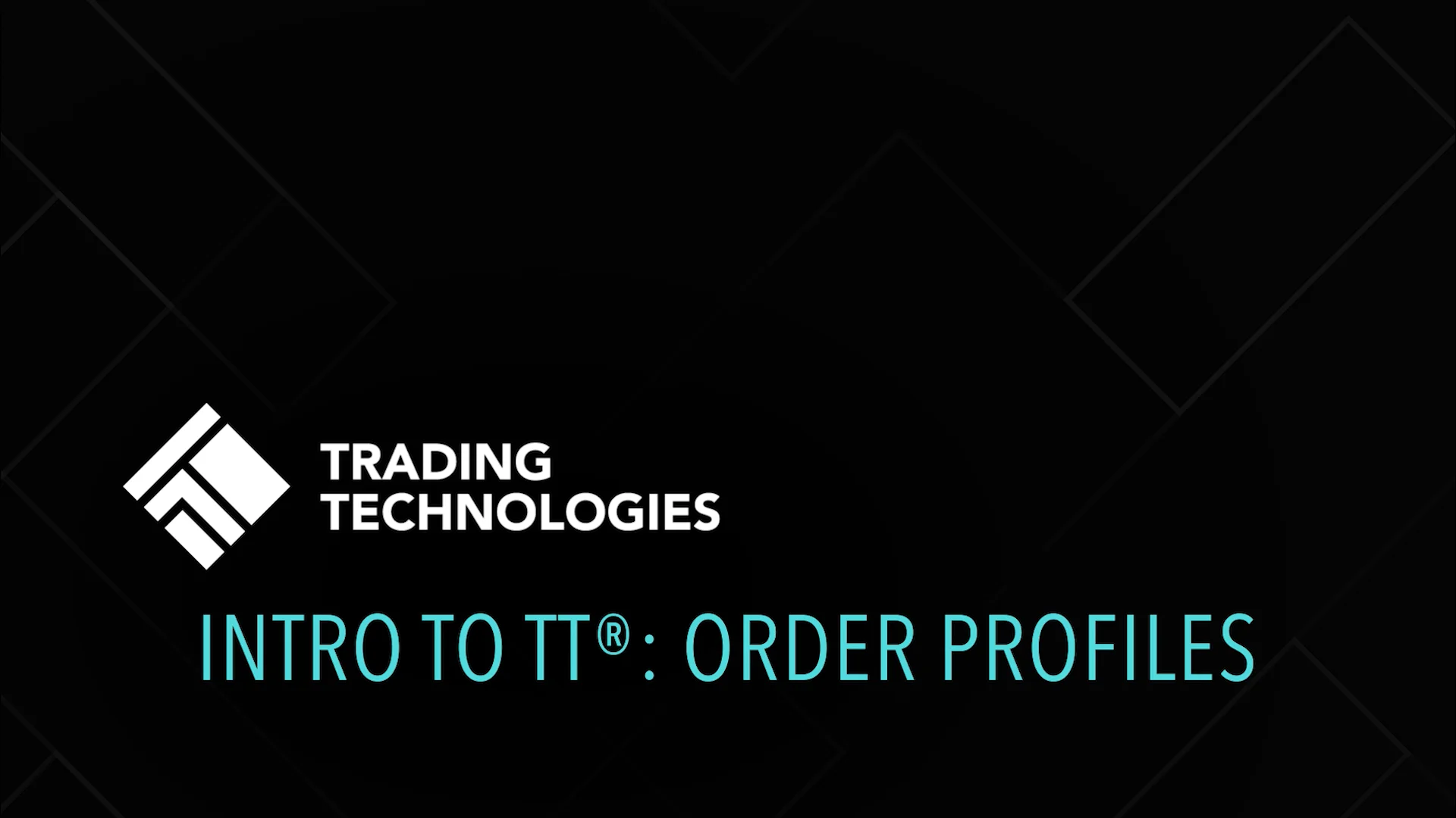 Intro to TT®: Order Profiles on Vimeo