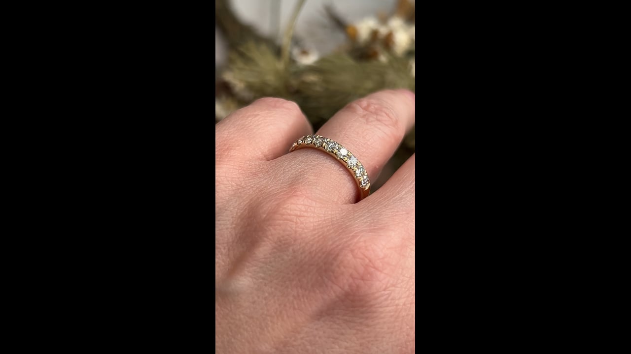 91 Diamond Wedding Band in 14k Yellow Gold – Filigree Jewelers