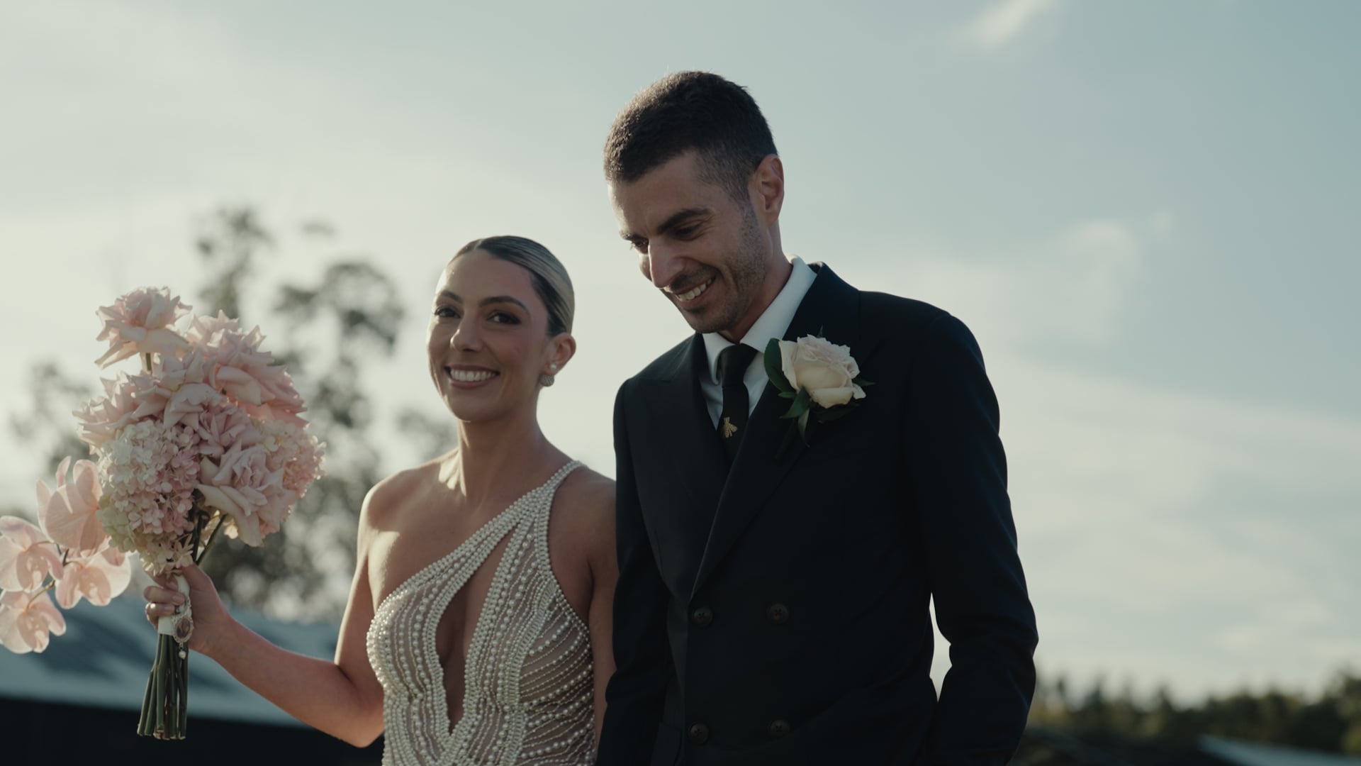 Hubert Estate, Yarra Valley wedding — bridal party, photographed by C2 Films