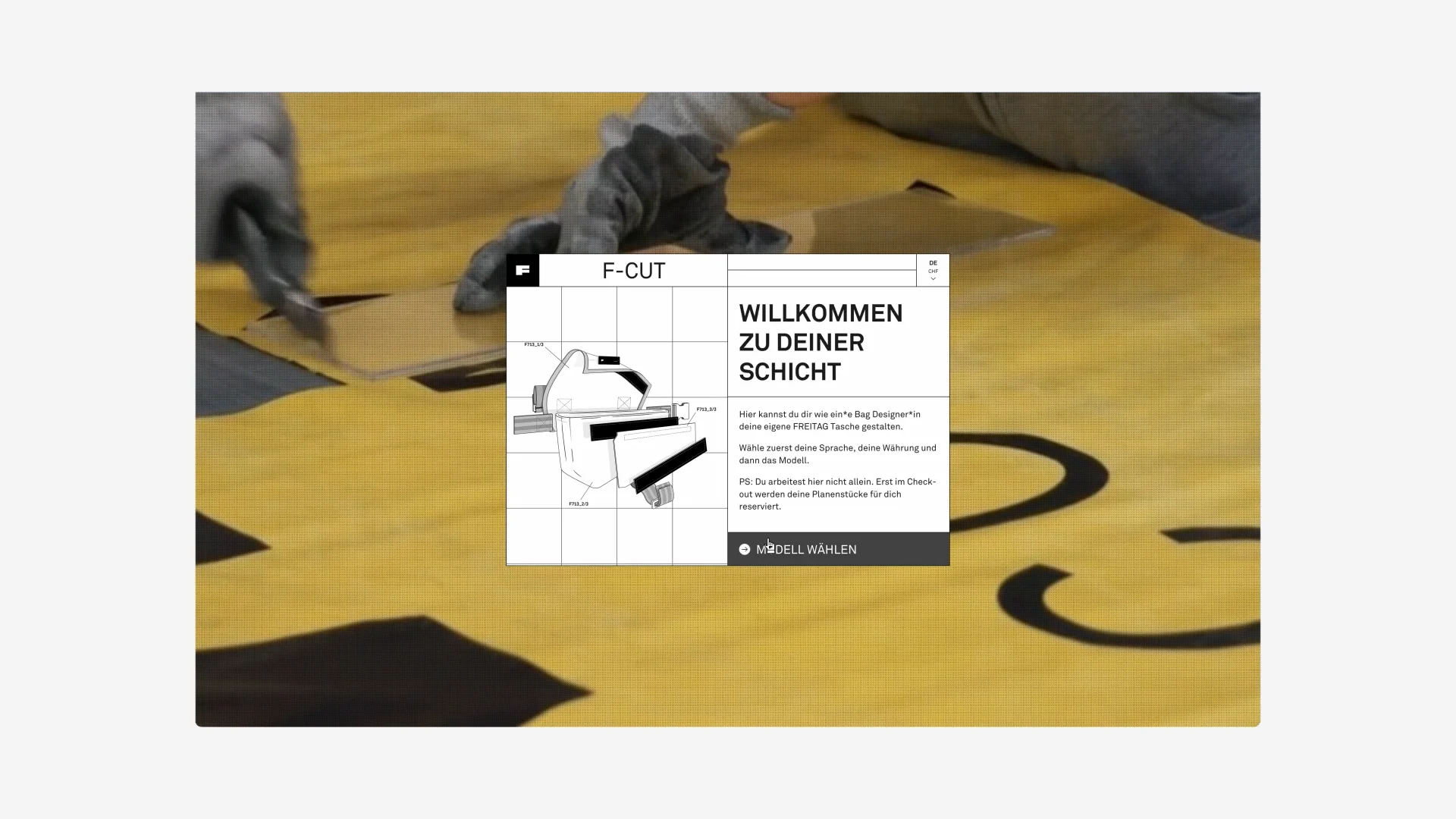 Design your very own bag with FREITAG F-Cut - DEPT®