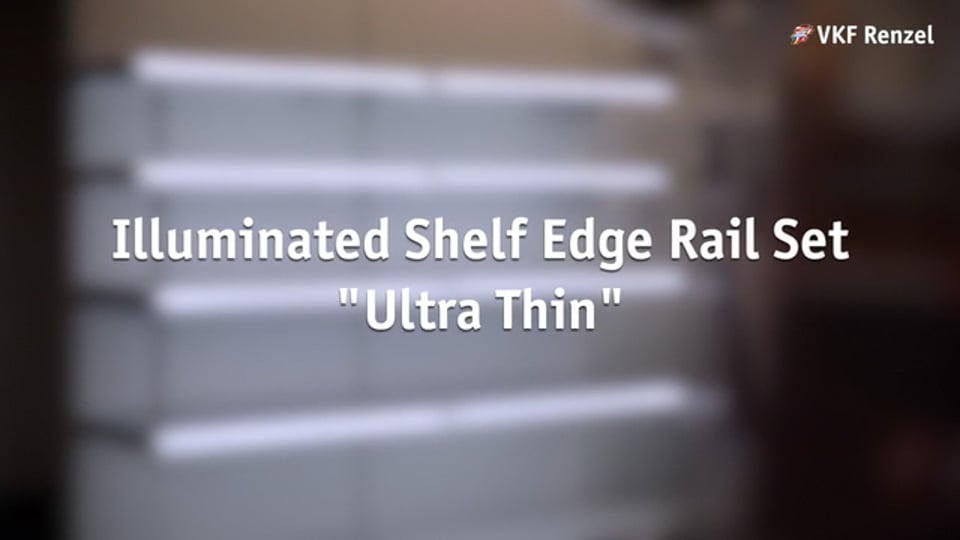 Illuminated Shelf Edge Rail Set "Ultra Thin" VKF Renzel BV