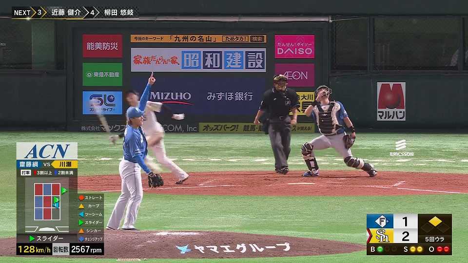 【5回裏】移籍後初登板初勝利!! ファイターズ・齋藤綱記 ピンチの場面で登板し無失点に抑える!!  2023年5月10日 福岡ソフトバンクホークス 対 北海道日本ハムファイターズ