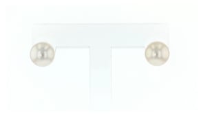 8-9mm Cultured Pearl Stud Earrings in 14kt Yellow Gold