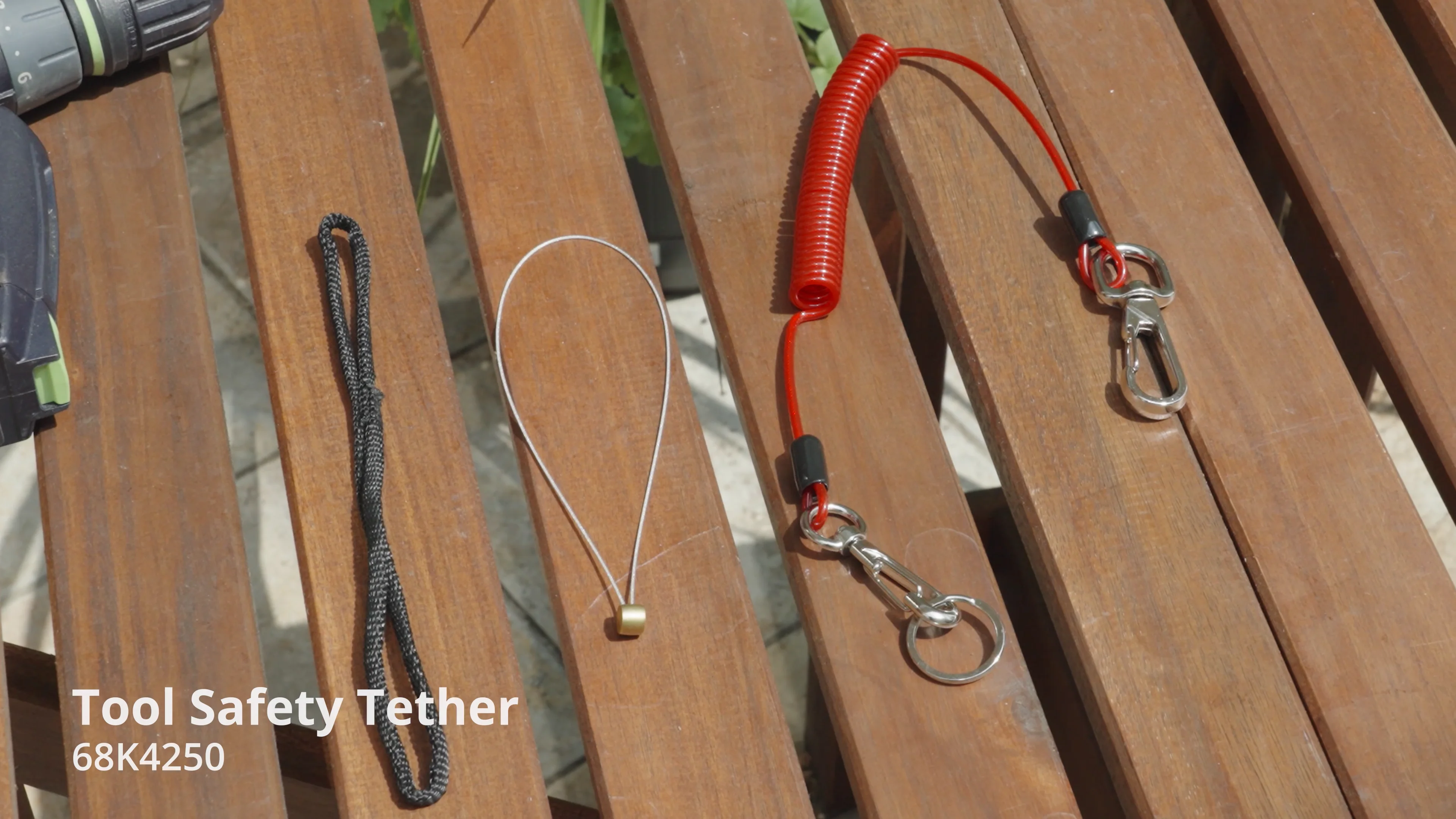 EDELRID Laisse De Sécurité Pour Outils – Sangle 10 Mm, Mousqueton Intégré – Pour Sécuriser Les Outils En Hauteur