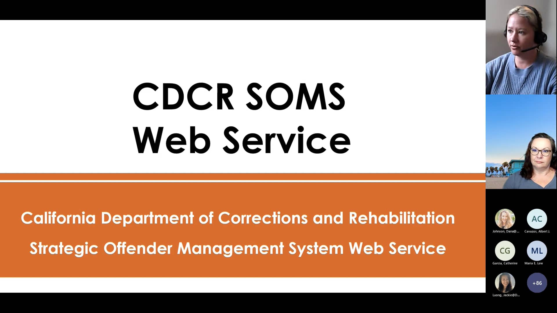 Cdcr Soms Web Service Training On Vimeo