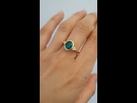 18K Gold Emerald and Diamonds Ring 1.66 carats Colombian Emerald 1982641