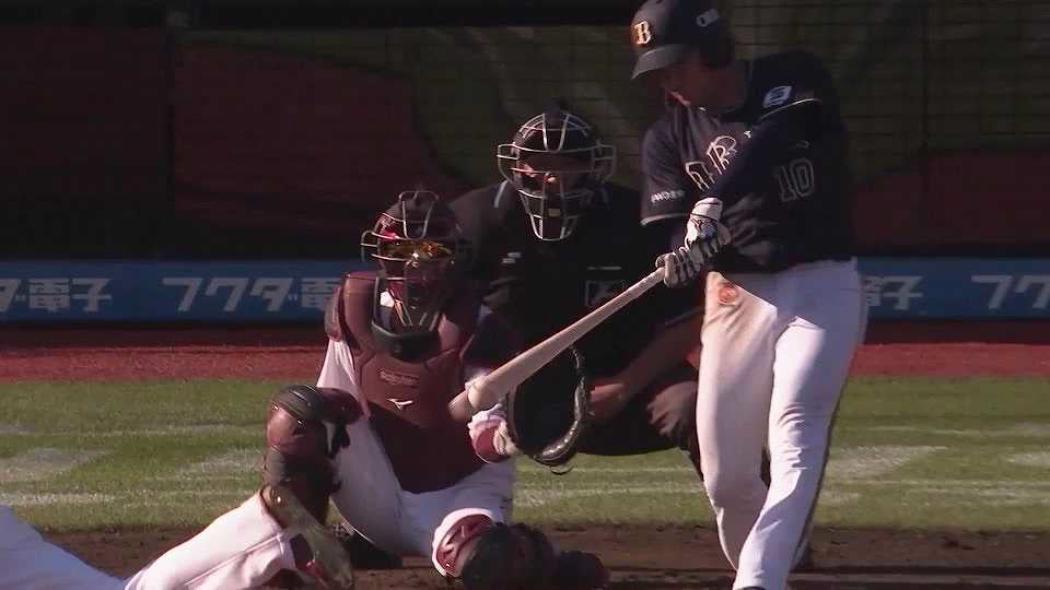 【7回表】2アウトからの4連打!! バファローズ・大城滉二 三塁線を破る2点タイムリー!!  2023年5月11日 東北楽天ゴールデンイーグルス 対 オリックス・バファローズ
