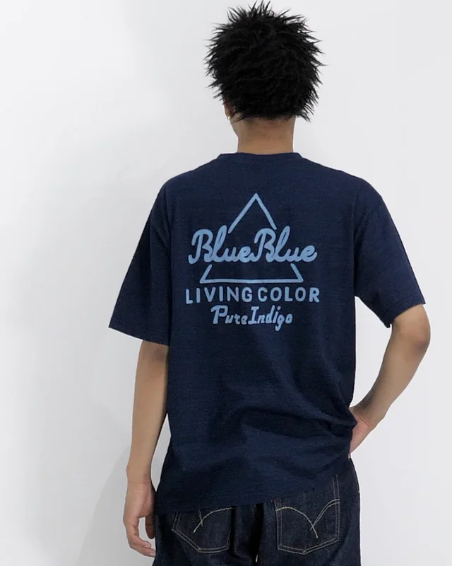 トライアングル BLUE BLUE インディゴ ポケット ショートスリーブ Tシャツ