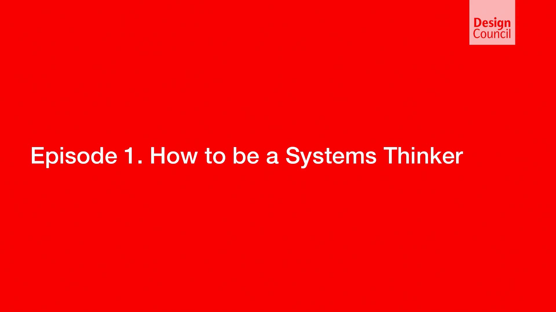 Characteristics of Changemakers Episode 1 How to be a Systems Thinker on Vimeo