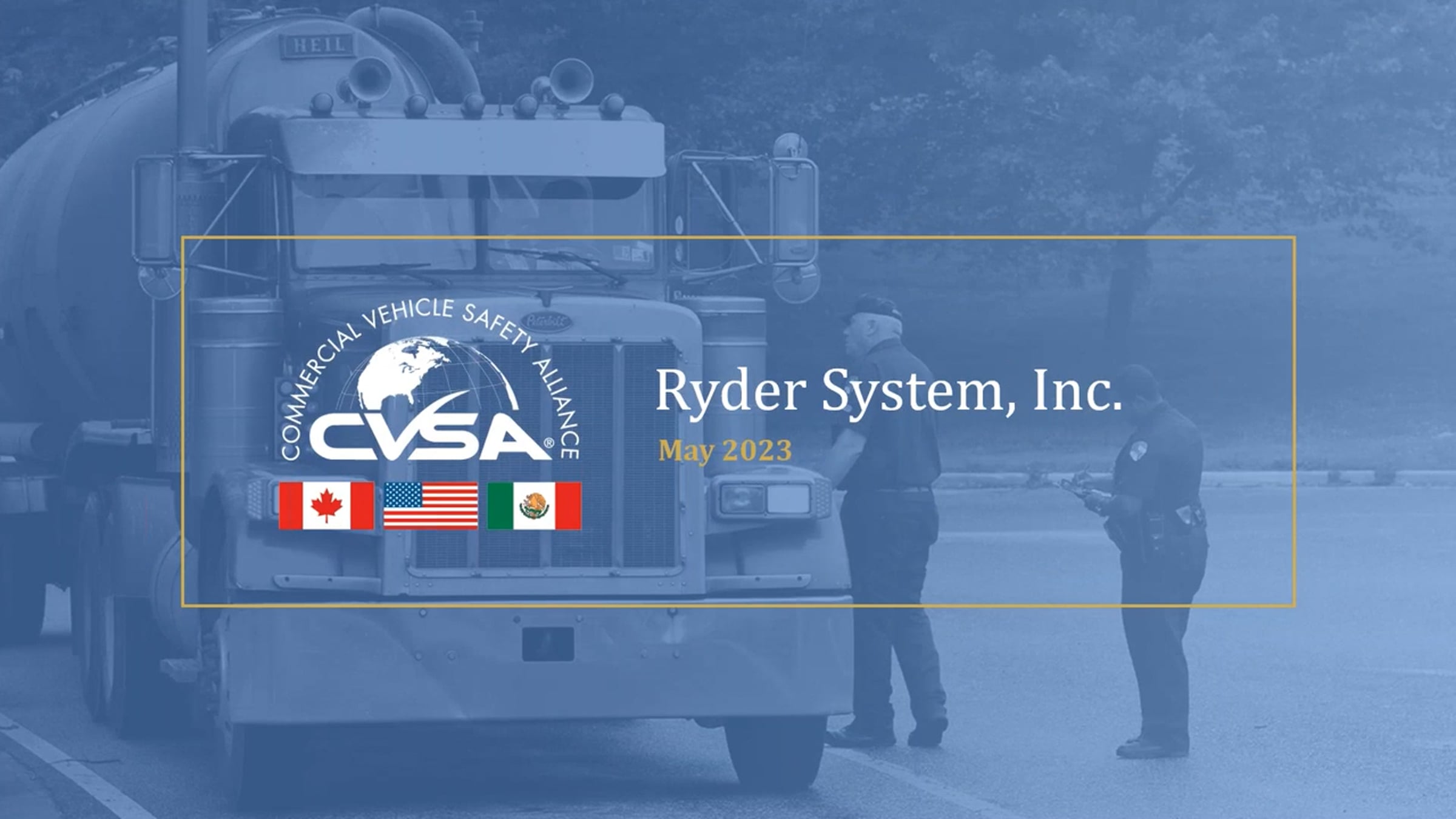 Pre & Post Trip Inspections presented by the Commercial Vehicle Safety ...