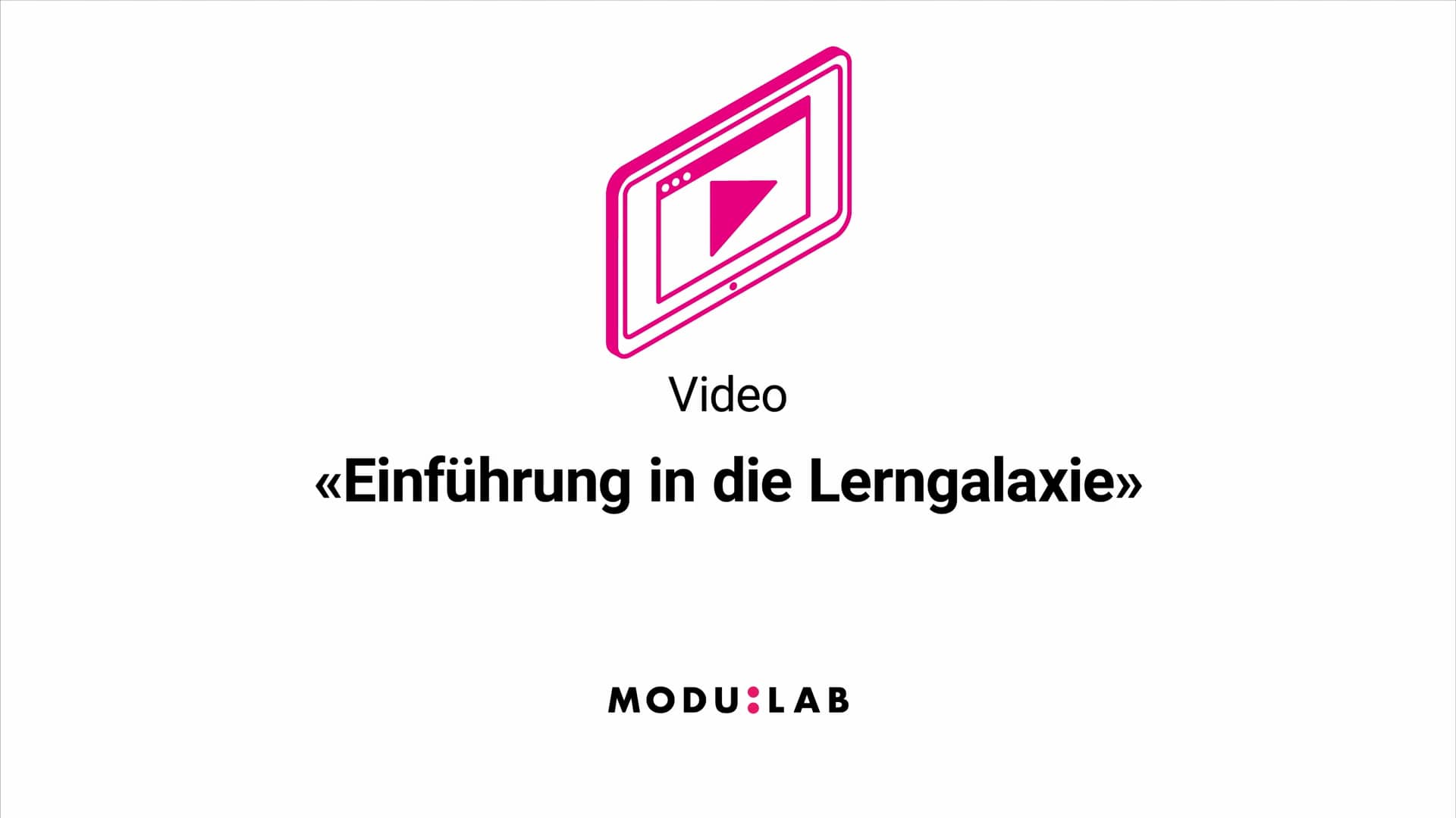 Einführung in die Lerngalaxie on Vimeo