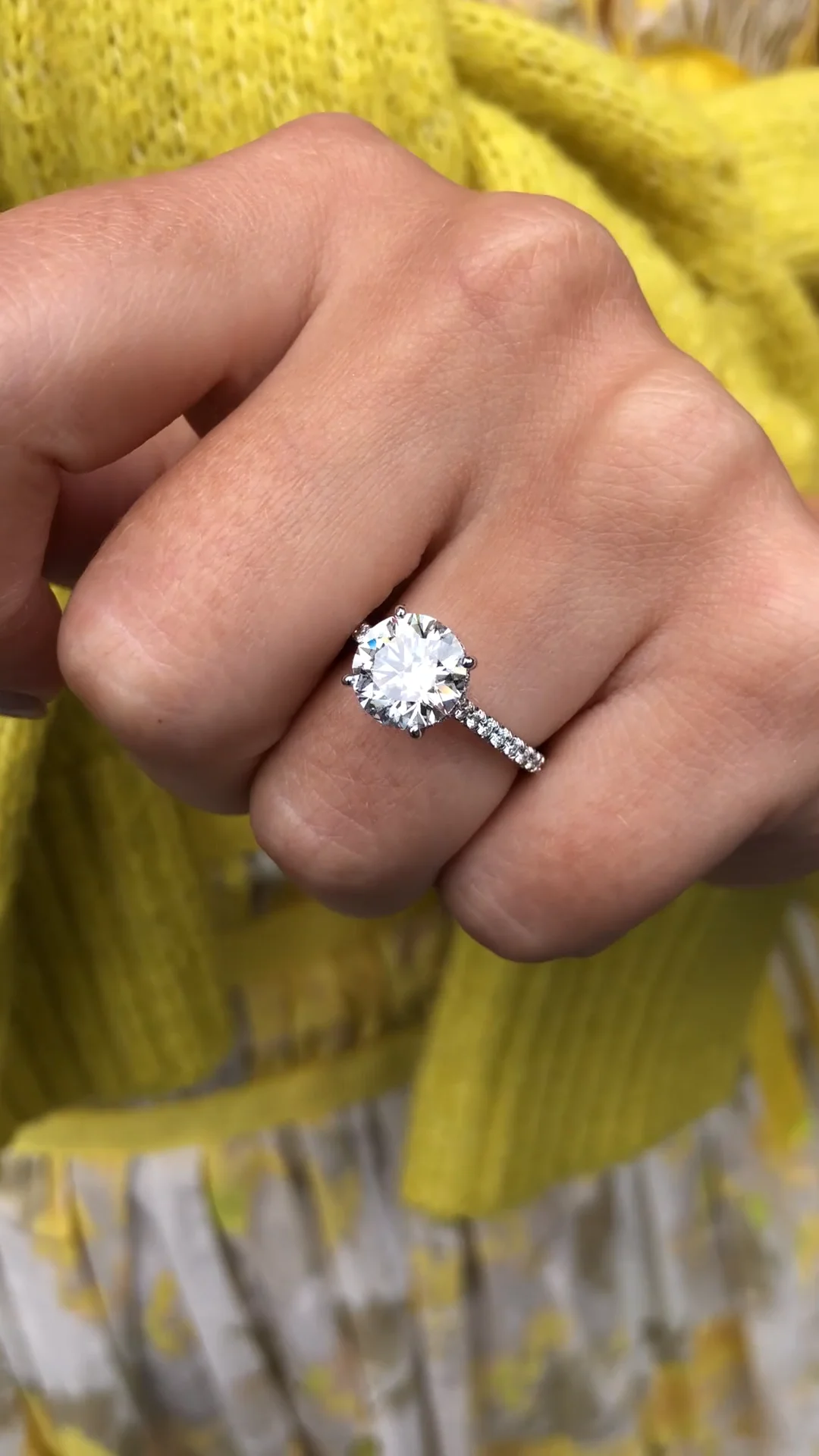 2.6 ct Hidden Diamond Halo Solitaire Ring Ascot Diamonds