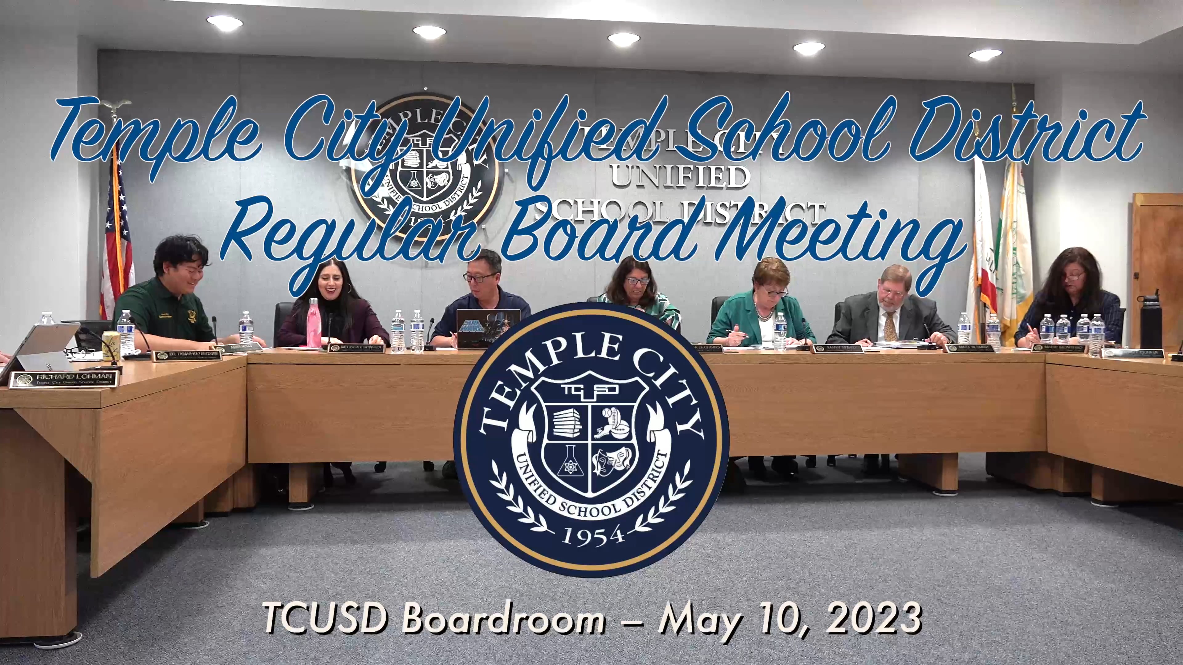 May 10, 2023 Temple City Unified School District Governing Board