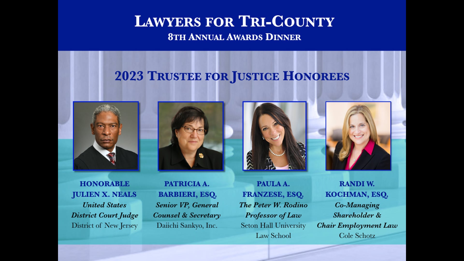 Replay 8th Annual Lawyers for Tri-County Awards Dinner